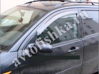 Дефлекторы боковых окон 2 части дымчатые передние для Ford Focus 1 седан 1999-2004