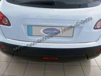 Nissan Qashqai (2007-) верхняя накладка на задний бампер из нержавеющей стали