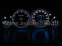 Audi 100 C4; C3 (88-94) светящиеся шкалы приборов - накладки на циферблаты панели приборов, дизайн № 1