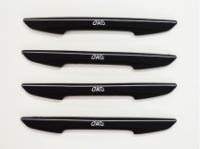 Резиновые черные защитные накладки на кромки дверей автомобиля, с логотипом DAD, комплект 4 шт.