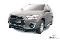 Защита переднего бампера Arbori d57 "волна" черная MITSUBISHI ASX 2014-