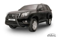 Защита передняя Arbori d76 высокая черная TOYOTA LAND CRUISER PRADO 2010-2014