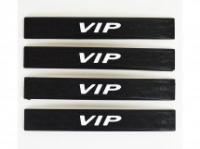 Резиновые защитные накладки на кромки дверей автомобиля, с логотипом VIP, комплект 4 шт.