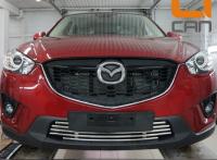 Mazda CX-5 (12–/15–) Решетка переднего бампера, нерж. d16