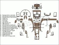 Декоративные накладки салона Honda Accord 2003-2007 полный набор, авто A/C Control, без навигации система, 4 двери