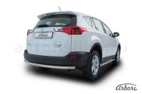 Защита заднего бампера Arbori d57 радиусная TOYOTA RAV-4 2013-