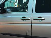 Mercedes Vito W639 (2004-2010) накладки под ручки из нержавеющей стали, 4 шт.
