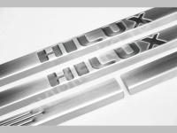 Toyota Hilux (2006-) накладки на пороги из нержавеющей стали, 4 шт.