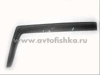 Toyota FJ Cruiser (07-) дефлекторы боковых окон, карбоновые, ветровики, комплект 2 шт.