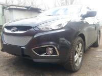 Hyundai ix35 (10–13) Защита радиатора Premium, хром