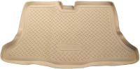 Nissan Tiida (08–) Коврик багажника (полиуретан), бежевыйхэтчбек