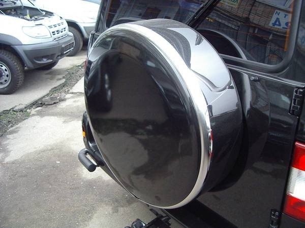 УАЗ Patriot (05-н.в.) контейнер (бокс) запасного колеса 225/75R16; 245/70R16; 265/70R16; 265/65R17