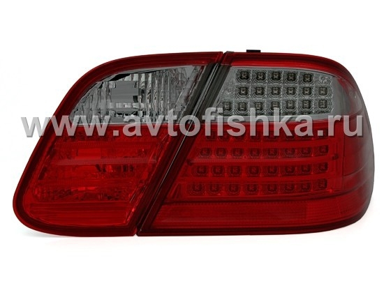 Mercedes W208 CLK (97-03) задние фонари красно-тонированные светодиодные, комплект лев.+ прав.