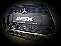 Сетка на бампер внешняя для MITSUBISHI ASX 2012->, черн., 15 мм