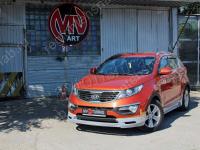 Kia Sportage 3 (10 – 16) накладка переднего бампера JSW Style