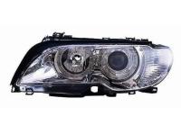 BMW 3 E46 (03-06) 2 дв. фары передние линзовые хромированные, со светящимися ободками, с мотором электрокорректора, комплект 2 шт.