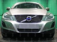 Volvo XC60 (08–13) Защита радиатора Optimal, чёрная, низ