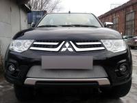 Mitsubishi Pajero Sport; L200 (13–) Защита радиатора, хром (Калуга)