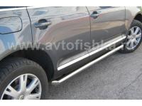 Volkswagen Touareg (07-10) пороги боковые, труба 76 мм