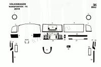 Volkswagen Transporter T6 2016-UP декоративные накладки (отделка салона) под дерево, карбон, алюминий