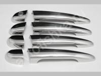 BMW X5 (2007-2009) накладки на ручки дверей из нержавеющей стали, комплект 4 шт.