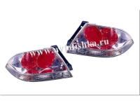 Mitsubishi Lancer 9 (03-07) задние фонари хромированные, комплект 2 шт.