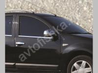 Renault Sandero (2006-) молдинги окон нижние из нержавеющей стали, 4 шт.