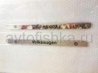 Volkswagen Passat B5, B6, T4, Caddy накладки на пороги дверных проемов, из нержавеющей стали с надписью Volkswagen, комплект 4 шт.