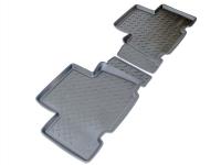 Toyota RAV4 (09–12) Коврики салона (полиуретан), чёрные, задние, короткие