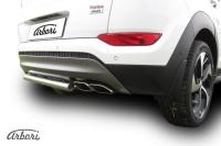 Защита заднего бампера Arbori d57 короткая HYUNDAI Tucson 4WD 2015-