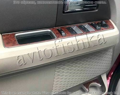 Декоративные накладки салона Ford Expedition 2007-н.в. полный набор, ручной AC Control