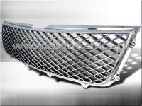 Suzuki Grand Vitara III (05-) решетка радиатора хромированная, пластиковая, дизайн сетка.