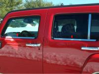 Hummer H3 (05-) нижние молдинги окон из нержавейки, комплект 4 шт.