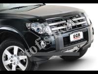 Дефлектор капота темный Mitsubishi Pajero 2007-