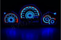 Ford Escort MK7 светодиодные шкалы (циферблаты) на панель приборов - дизайн 4