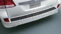 Toyota Land Cruiser (07–/12–) Накладка на задний бампер. Цвет: Silver Me.-1F7