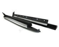 BMW X3 (2011-) боковые подножки из алюминия в стиле Оригинал.