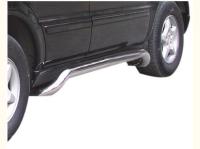 Mercedes-Benz W163 ML (98-05) пороги боковые, труба 76 мм из нержавеющей стали