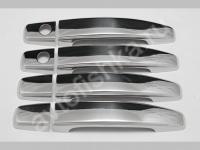 Chevrolet Aveo (2006-) накладки на ручки дверей из нержавеющей стали, комплект 4 шт.