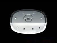 Ford S-Max (06-) хромированная декоративная накладка на лючок бензобака, нержавеющая сталь