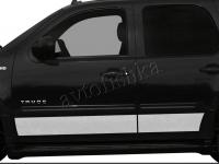 Chevrolet Tahoe (07-14) накладки (молдинги) на двери широкие, нержавейка