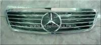 Mercedes S W220 (98-02) решетка радиатора хромированная со звездой, дизайн "Авангард".