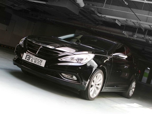 Hyundai Sonata YF (10-) решетка радиатора под покраску, дизайн FNB