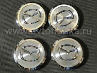 Mazda, все модели крышки ступиц колеса, хромированные, диаметр 65 мм, комплект 4 шт.