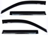 Nissan X-trail T30 (2001-2007) дефлекторы окон с хромированным логотипом