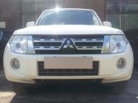 Mitsubishi Pajero (11–14) Защита радиатора Premium, чёрная