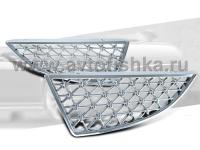 Mitsubishi Lancer 9 (03-05) решетка радиатора хромированная, дизайн сетка