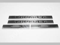 Volkswagen Touareg (2003-2007) накладки на пороги из нержавеющей стали, 4 шт.
