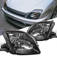 Honda Prelude (96-01) фары передние черные, комплект 2 шт.
