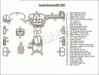 Декоративные накладки салона Toyota Sequoia 2001-2007 Без заводского